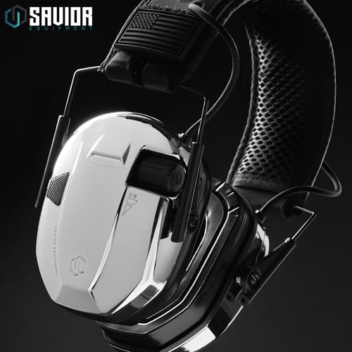 Image of Savior Equipment Apollo Electronic Earmuffs For Shooting w /Gel Ear Pads, 24dB NRR, Noise Cancelling Ear Protection Headset