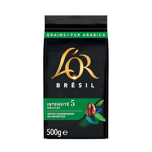 L'OR Sélection Grains Brasilien 500g - Arabica, Medium Roast, Ganze Bohne, 100% Arabica, Ideal für Espressomaschinen oder Mühlen, 1 x 500g