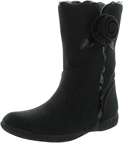 Nina Roses Boot (Toddler),Black Patent,8 Toddler M US