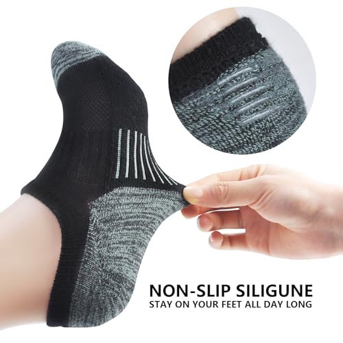 No Show Socks Womens Low Cut Boat Shoes Socks Cushioned Athletic Running Sock4