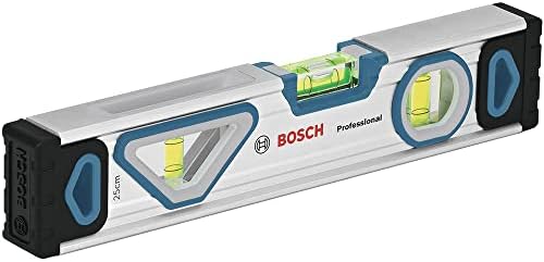 Bosch Professional 25 cm spirit level with magnet system (all-round readability, aluminium housing, robust end caps)  Amazon exclusive