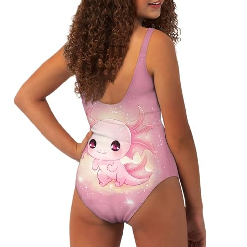 Image of YEXIATODO Kids One Piece Swimsuit for Teen Girls Womens Bathing Suit High Waist Bikini Set Girls Swimsuit for 7-18 Years Old
