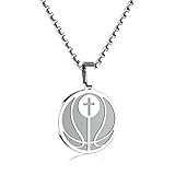 VIMIEW Athletes Necklace Crafted in Stainless Steel Pendant for Men Women Football Soccer Basketball