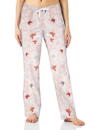 Amazon Essentials Women's Poplin Sleep Pant, Pink Butterflies, Medium