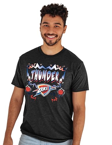 Oklahoma City Thunder NBA Officially Licensed T-Shirt Heathered Alternate Color Basketball, Medium