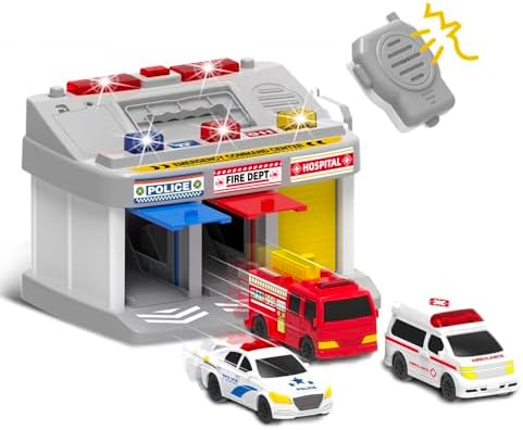 Rescue Station Kids Playset, Kids Toys for 3 4 5 6 Years Old Boys...