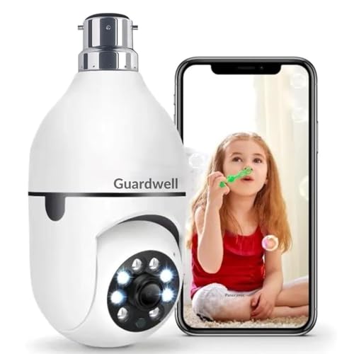 GuardWell 360 Light Bulb Wireless IP WiFi Camera, Bulb 360 1080p ...