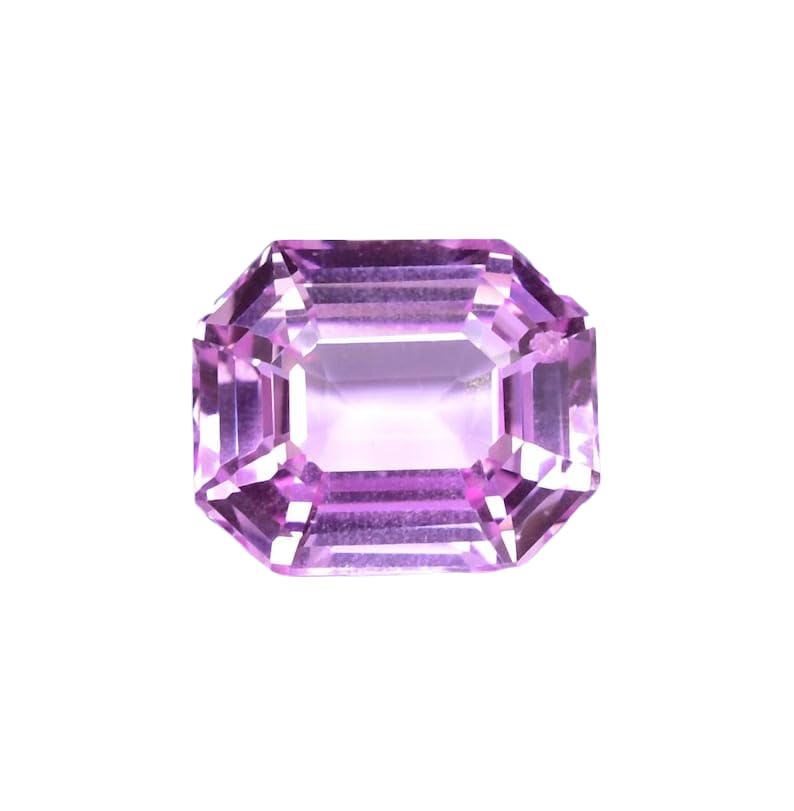 Saphir rose de forme émeraude pour sublimer vos créations de bagues personnalisées.