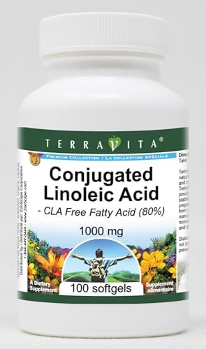 Conjugated Linoleic Acid – CLA Free Fatty Acid (80%) – 1000 mg (100 softgels, ZIN: 427996) – 2 Pack