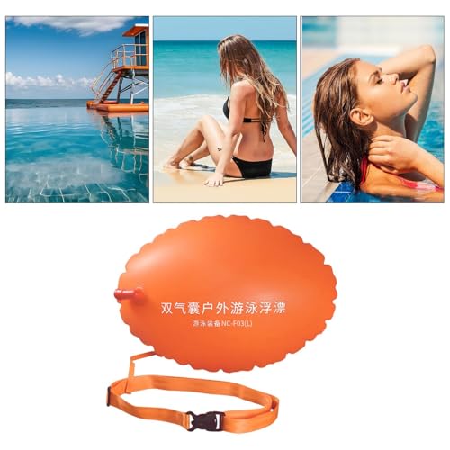 Boya de natación inflable doble cámara para entrenador y nadadores 5