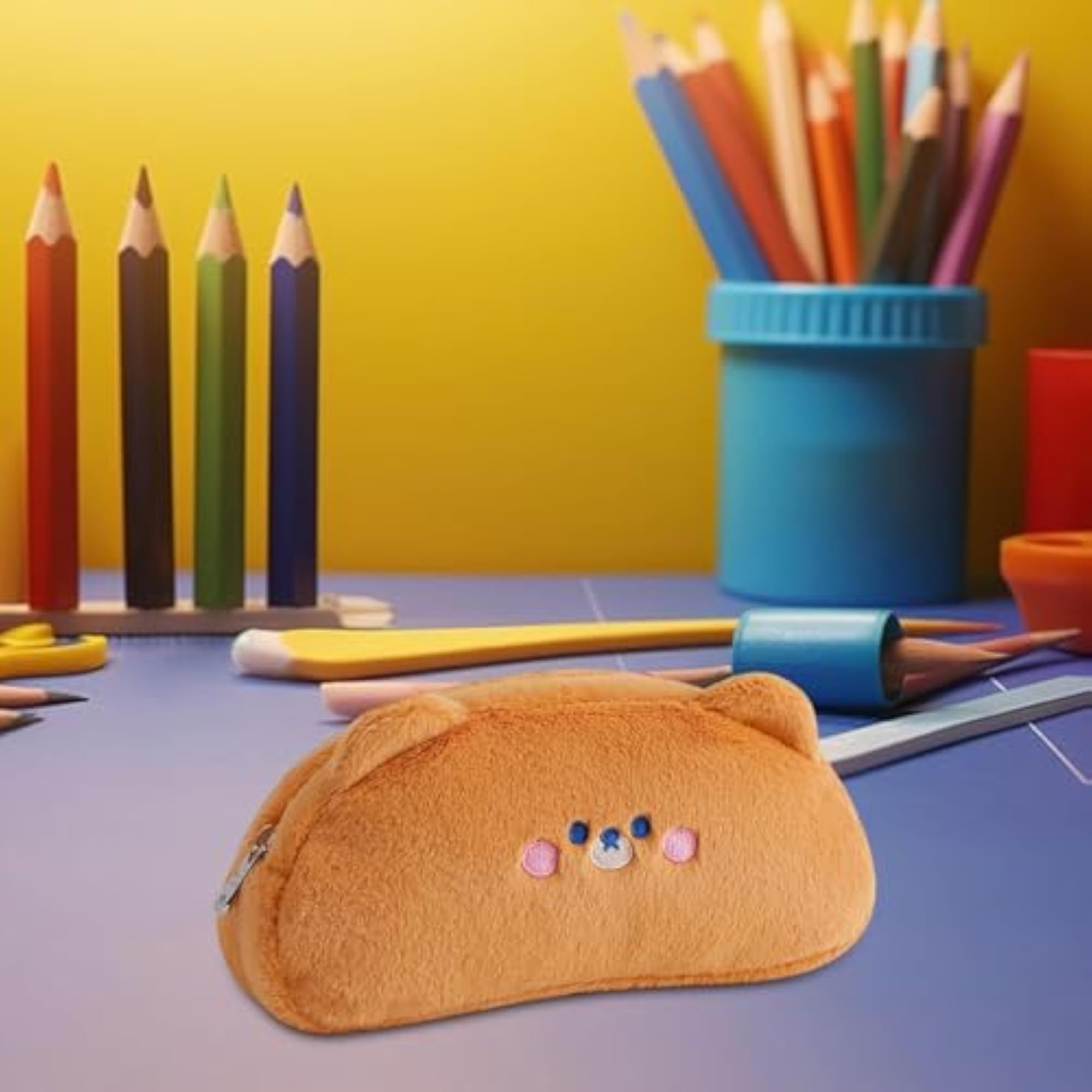 Plush Pencil Case Stuffed Animal Stationery Pouch