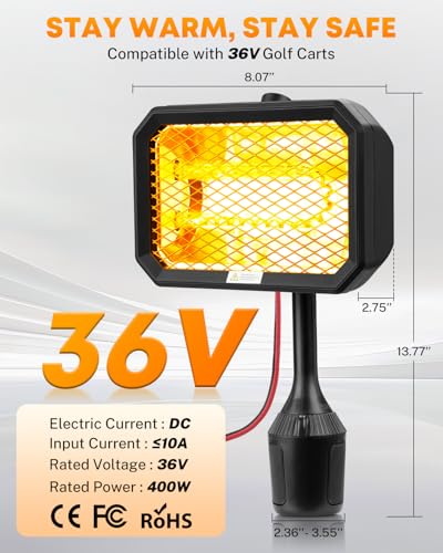 Kohree 36V Electric Golf Cart Heater