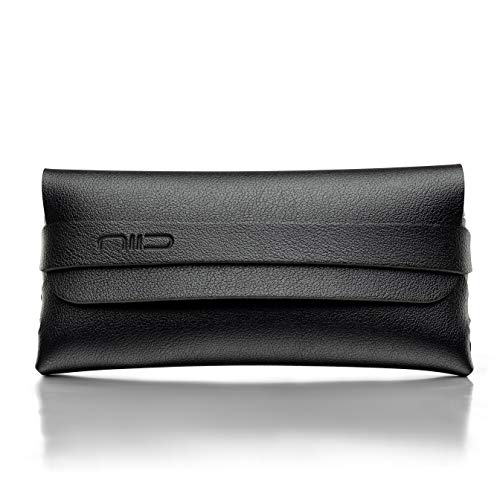 NIID Funda de piel sintética para gafas y gafas, ligera, portátil, color...