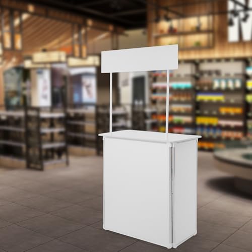 image for BOPRCSH Portable Tradeshow Podium Table, Popup Promotional Counter Tab