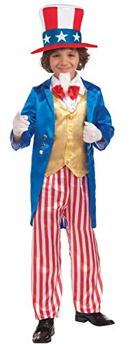 Disfraz Deluxe Tío Sam para Niños, Talla M miniatura 1