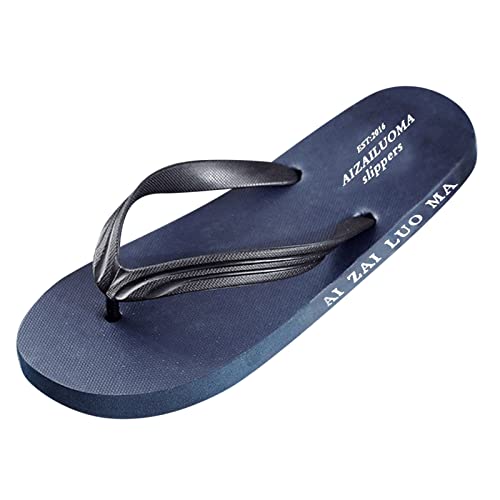Generisch Chanclas para hombre, sandalias de playa informales, cómodas, ligeras, para hombre, azul, 42 EU
