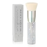 DUcare Rhinestone Foundation brush Diamond Bling Makeup Tanning Brush Flat Top Kabuki Brush, Synthetic Professional Liquid Blending Mineral Powder Makeup Tools