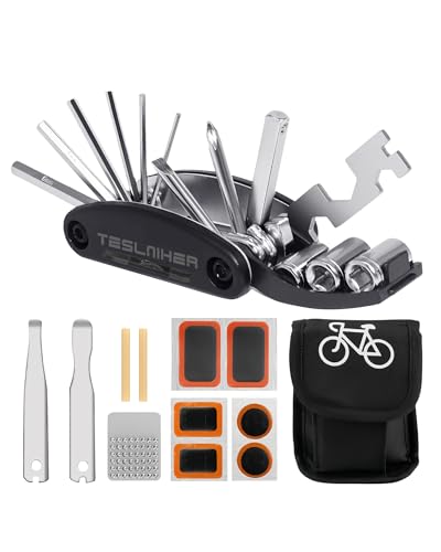 Teslniher Fahrrad Multifunktionswerkzeug 16-in-1 Bicycle Repair Kit, Fahrrad Reparatur Set Fahrrad Werkzeug für Mountainbike Unterwegs Multitool Fahrrad Reparaturset Teslniher Fahrrad Multifunktionswerkzeug 16-in-1 Bicycle Repair Kit, Fahrrad Reparatur Set Fahrrad Werkzeug für Mountainbike Unterwegs Multitool Fahrrad Reparaturset