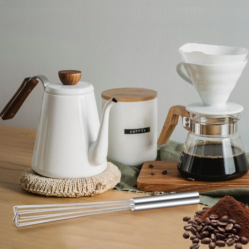 Image of Baderke Espresso Whisk Tool 10.6 inch Mini Whisk for Coffee Stirring, 1 Pack