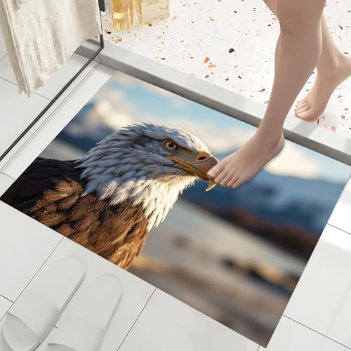 Tapis antidérapant lavable aigle pour sol sécurisé et propre - 7