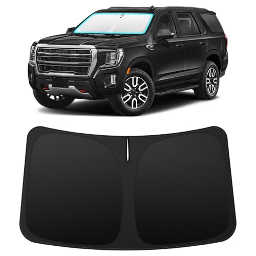 Image of INSAUTO Custom Fit Windshield Sun Shade for GMC Yukon /Yukon XL 2021-2026 | Foldable Front Window Sunshade Car Accessories, UV & Heat Reflector, Keeps Interior Cool, Includes Storage Bag