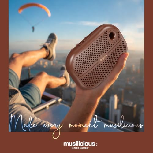 Image of FINGERS Musilicious3 Portable Speaker - Compact | Deep Bass | BT, FM, USB | Compact Wireless up to 4 Hours Playtime. Built-in Mic, Hands-free Calls