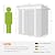 Outsunny 6' x 4' Metal Lean to Garden Shed, Outdoor Storage Shed, Garden Tool House with Double Sliding Doors, 2 Air Vents for Backyard, Patio, Lawn, Black