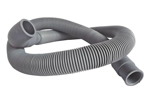 SOMATHERM FOR YOU - Flexible extensible Evakuierung für Waschmaschine - universal * - Erweiterung von 0,8 bis 3 Meter - Gesetzmodell und abgewinkelt