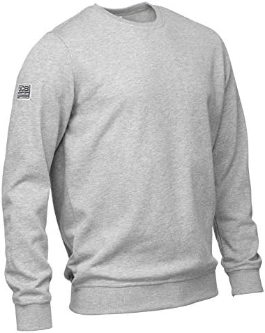 JCB Workwear Men's Marl Basic Sweatshirt, Grey, M