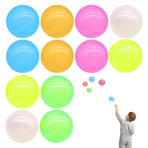 Fidget Toy Fidget Ball klebrige Kugel, die im Dunkeln leuchtet – Anti-Stress-Spielzeug, klebrige Kugel für Decke, klebriger Ball, der im Dunkeln leuchtet und an der Decke klebt, Anti-Stress-Spielzeug