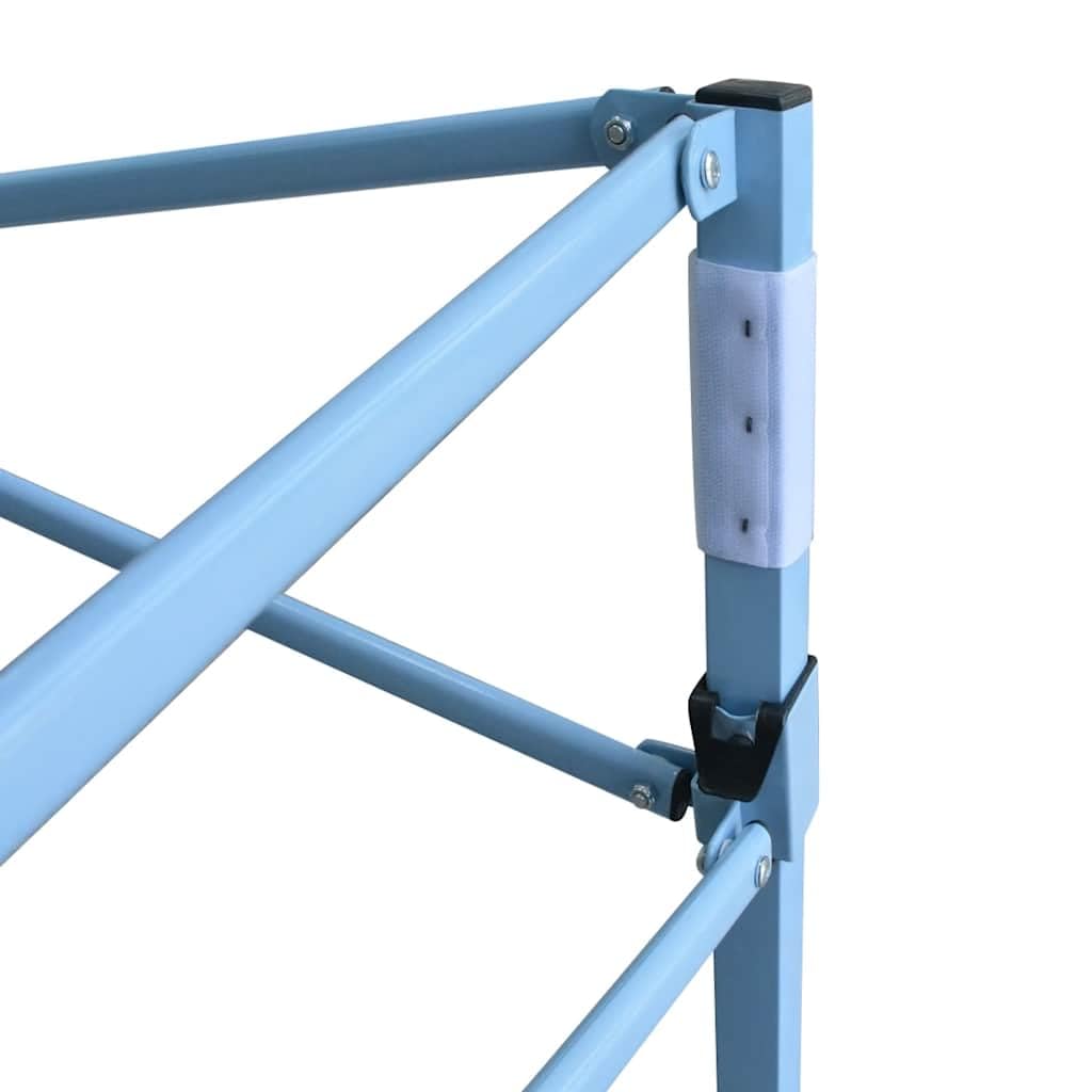Carpa plegable para fiestas (3 x 9 m, con 5 paredes laterales), color azul | Gran carpa plegable para eventos en el jardín, festivales o camping. Estructura robusta con ventanas.