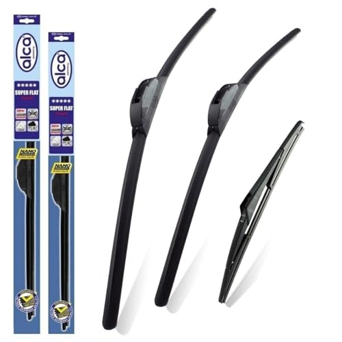Balais d'essuie-glace Fiat Panda 2003-2012 alca Super Flat sans traces ASF2316H13P2