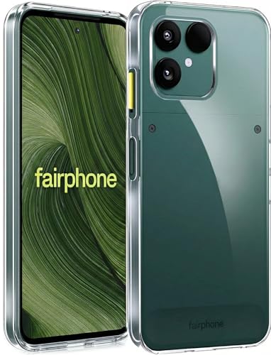 Oprimio Kristallklar Hülle für Fairphone 6 [Silikon Hülle] [%100 Durchsichtig] [Deutsche Material] [Ultra Dünn] Klar Handyhülle für Fairphone 6