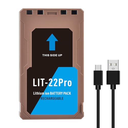 Tectra LIT-22 Rechargeable Lithium Battery, 7000mAh High Capacity Battery for