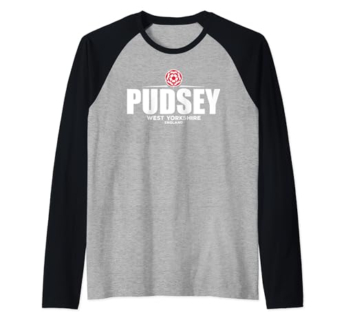 Pudsey West Yorkshire England Raglan Baseball Tee