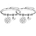Cadeau pour mère et fille, bracelet pour femme et fille, bracelet pour maman de la part de sa fille, cadeau pour maman, fils, bracelet en argent pour 2, cadeaux pour maman et fille, 19cm,