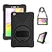 Produktbild Gerutek Hülle für Galaxy Tab A 8 Zoll (SM-T290/T295) Schwerlast Schutzhülle, Robust, Stoßfest, Robust, mit Stifthalter, Drehbarer Ständer, Hand/Trageschlaufe, Schwarz Cover
