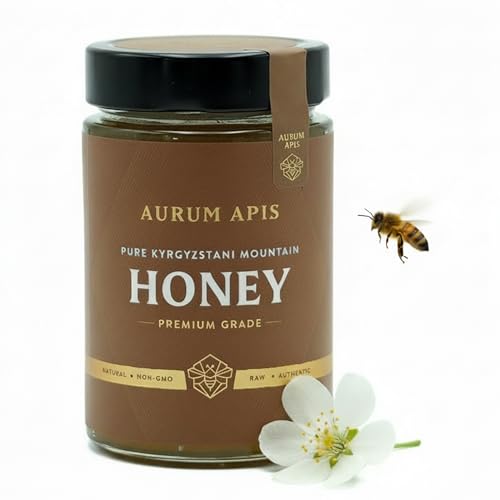 Miel pura cruda de montaña Kyrgyzstani 500g