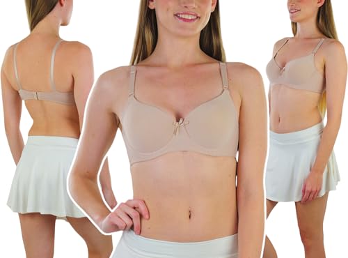 Image of ToBeInStyle Women's Pack of 6 Padded Assorted Styles Supportive Bras Cup Size - A to DDD