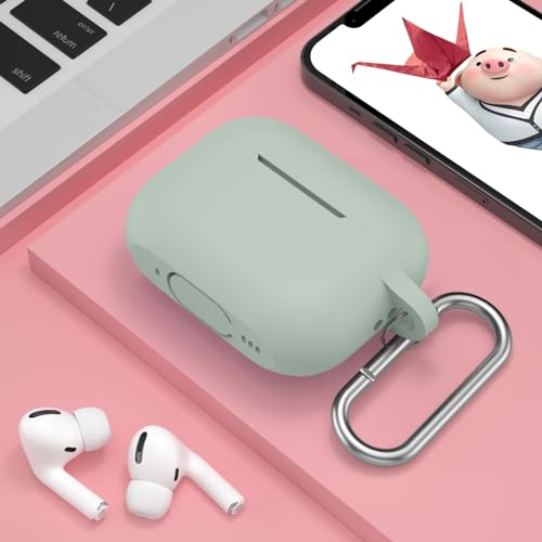 Image of for AirPods Pro 2nd 1st Generation Case Cover with Keychain, Protective Soft Silicone Skin Accessories for Apple AirPods Pro Charging Case 2022 /2019, Front LED Visible, Fog