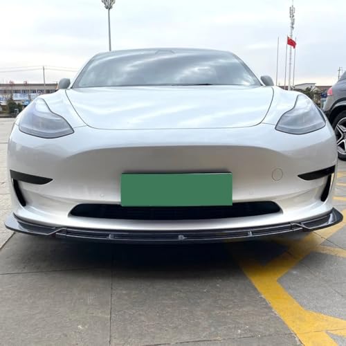 Difusor de parachoques delantero y divisor para Tesla Model 3 2017-2023 5