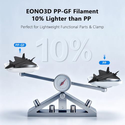 Image of PP-GF Printer Filament 700g,Up to 30% Lighter Than PLA,for Drones | 10% Lighter than PP, Excellent Toughness, Polypropylene Engineering Material, Industrial Applications, 1.75±0.03mm, Black