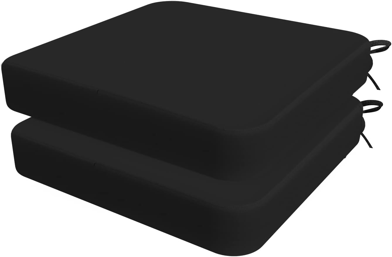 AAAAAcessories Square Chair Cushions for Dining Chairs with