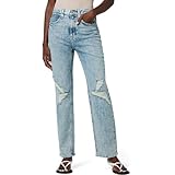 HUDSON Jeans Jade High-Rise Straight Loose Fit in Heartbeats, Heartbeats, 27W x 30L