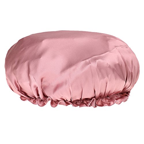 100% Pure Silk Sleeping Cap Sleep Hat Night Hair Care Bonnet Scarves For Women Girls - Cameo Brown, 25cm-37cm