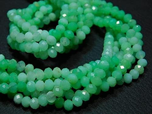 Chrysoprase micro cut rondelles AAA pour bijoux d'exception - 4