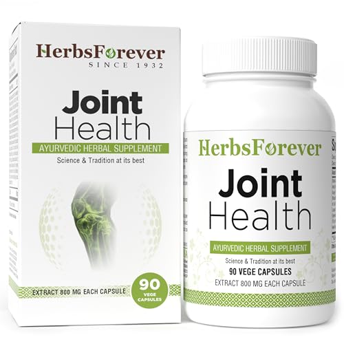 HerbsForever Joint Health-Joint Support,Mobility Supplement|Tendon Strength|Flexibility|Comfort with Guggul,Turmeric,Boswellia,Ashwagandha,Ginger 11 Ayurvedic Herb Extracts|90 Veg Capsules|800mg