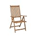 Produktbild greemotion Klappstuhl Borkum - Holz-Gartenstuhl 7-fach verstellbare Rückenlehne - Relax-Gartensessel zusammenklappbar - Klappsessel aus Akazie massiv - Hochlehner