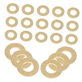 KITANDOVE 50stücke Kupferdichtungen Flache Unterlegscheiben Messing Metrische Gasket- Für Hardware-befestigungen Und -projekte Hohe Beständigkeit Und Zuverlässige Verbindung