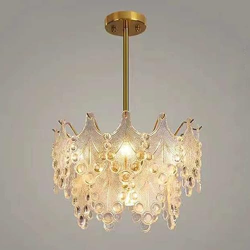 Lustre en verre rétro moderne de 60cm éclat d'art pour salle à manger
